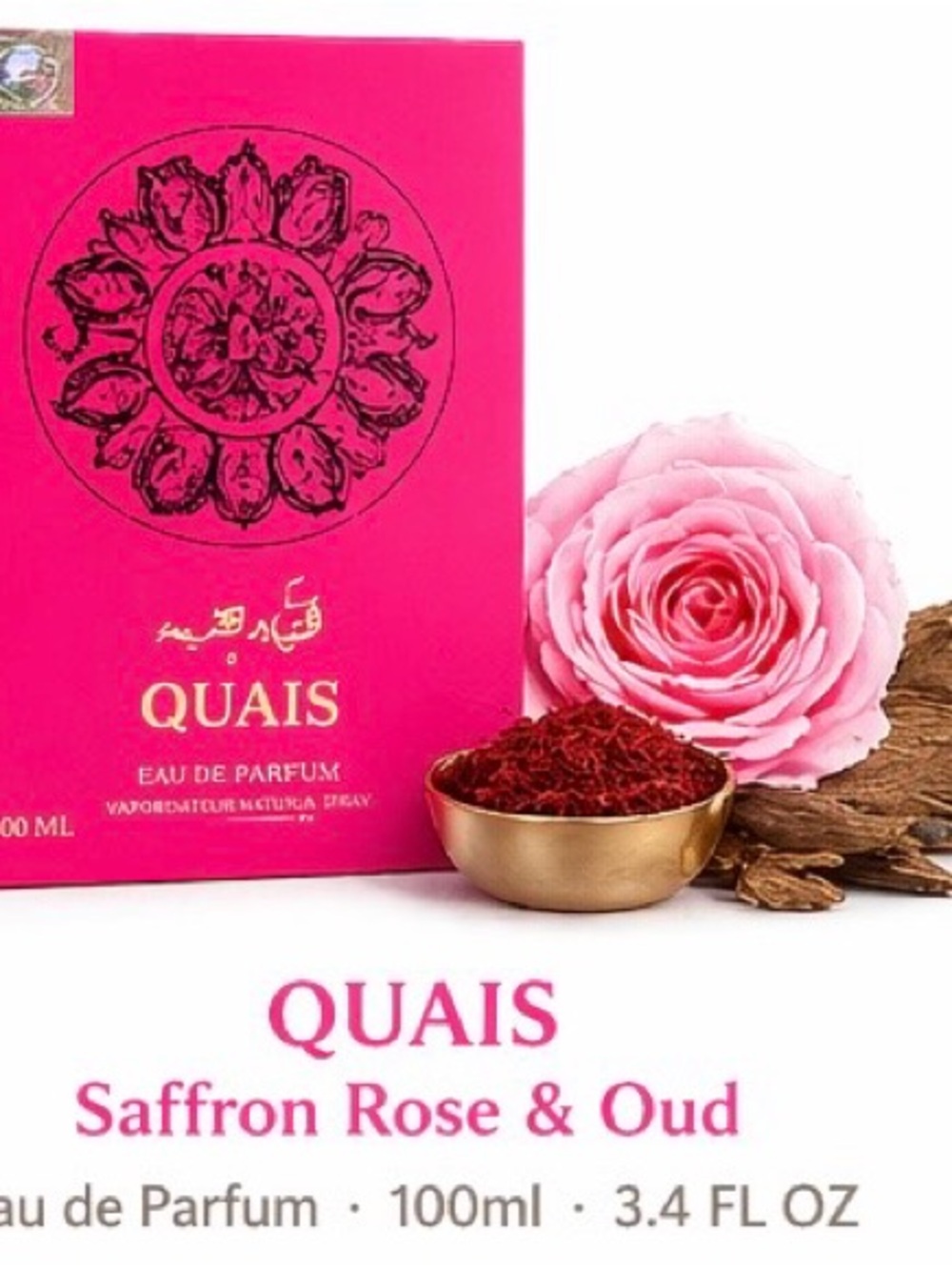 QUAIS Saffron Rose & Oud Eau de Parfum - Pink